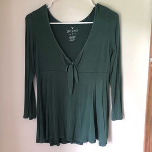 Dark Green Top